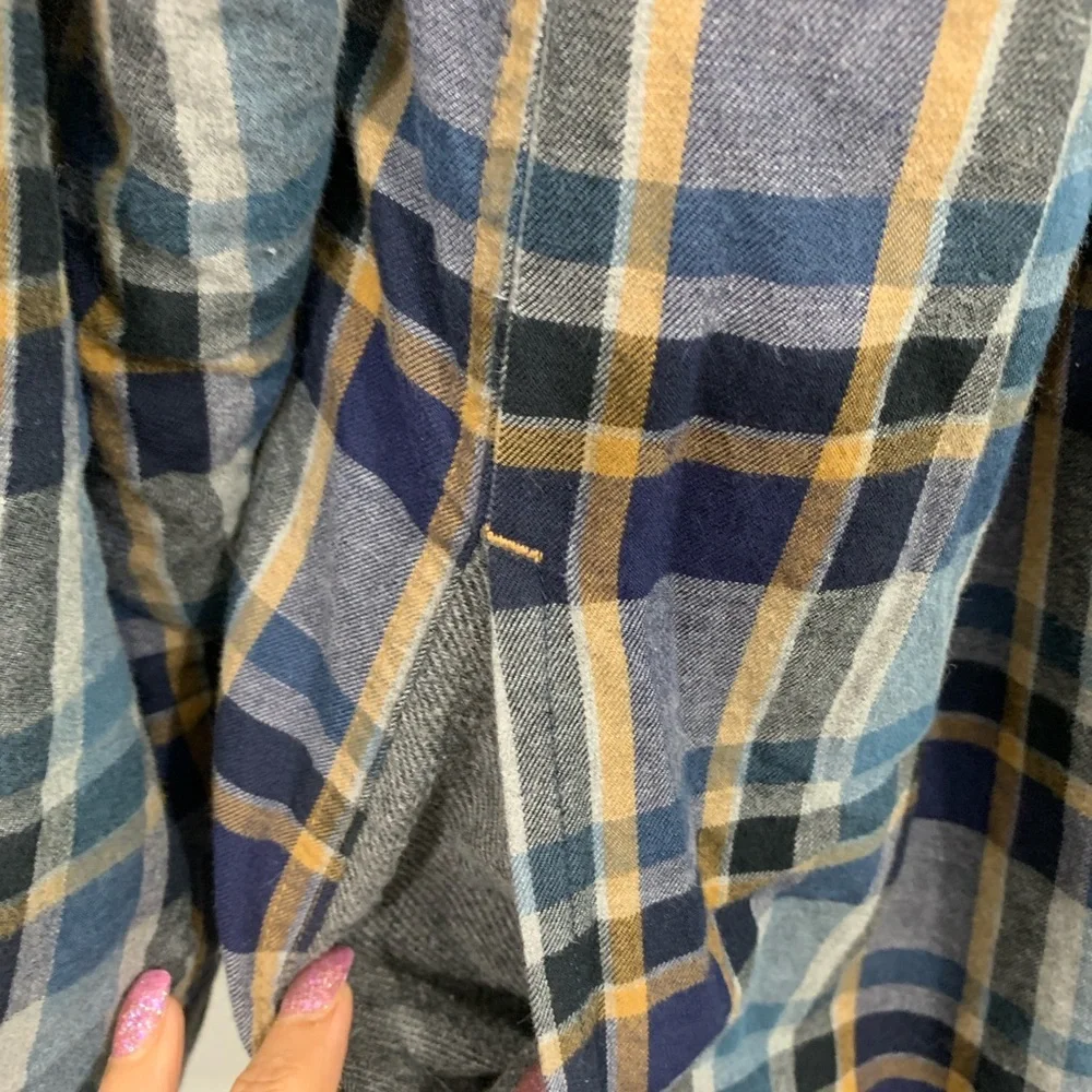 Carbon2Cobalt Sherpa Liner Blue Flannel Plaid Shirt Jacket Shackleton size XXL